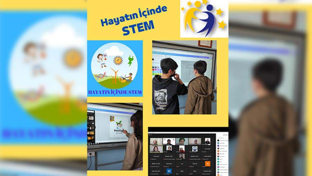 İlçemiz  Ferit Aydın Mirkelam Ortaokulu Öğrencileri Hayatın İçinde STEM adlı projeyi gerçekleştiriyor. 
